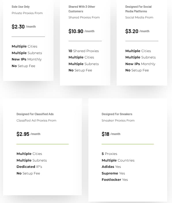 High Proxies Datacenter Proxy Price